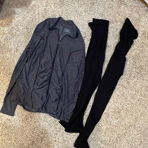 Maternity jacket and leggings.